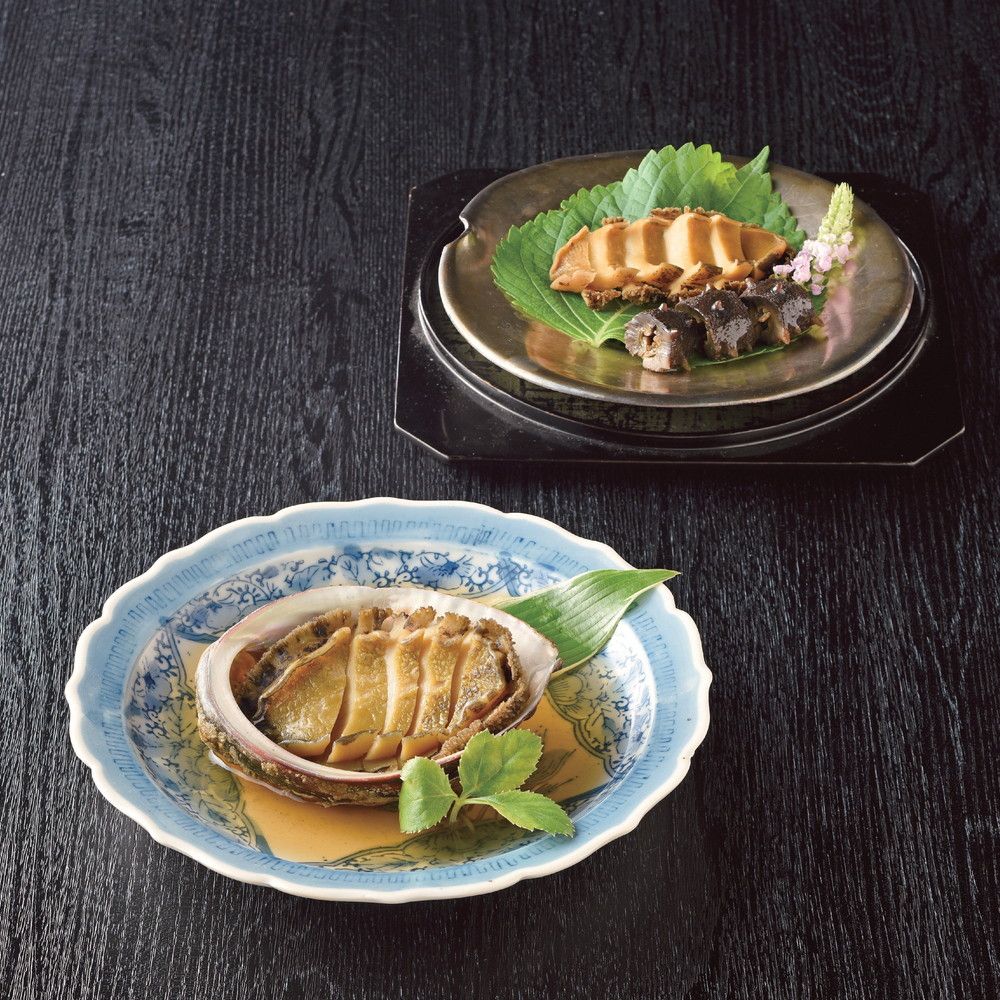 ＜日本のおいしいお料理＞天然あわびの中華料理　2種各2個